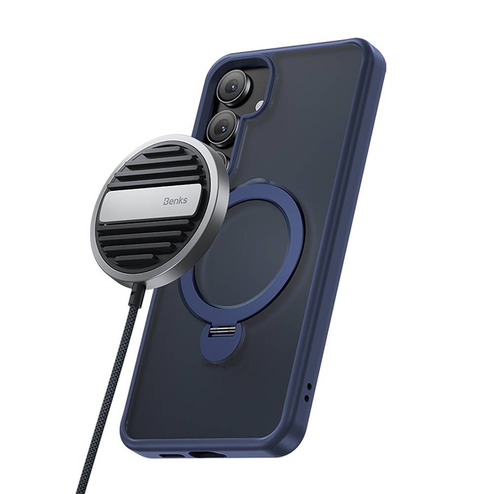 Benks Galaxy S25 Kılıf M-safe Şarj Özellikli Standlı Mist Protective Telefon Kılıfı Benks Galaxy S25 Kılıf M-safe Şarj Özellikli Standlı Mist Protective Telefon Kılıfı